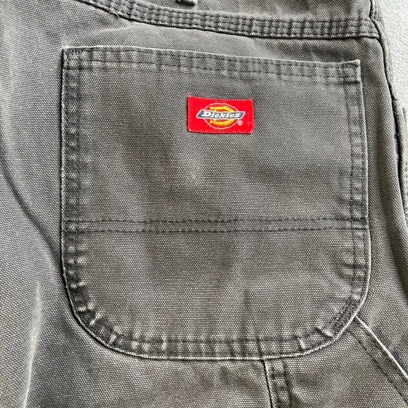 Dickies Men's Relaxed Fit Duck Canvas Carpenter Pants Faded Black 36x34-READ - Picture 4 of 16